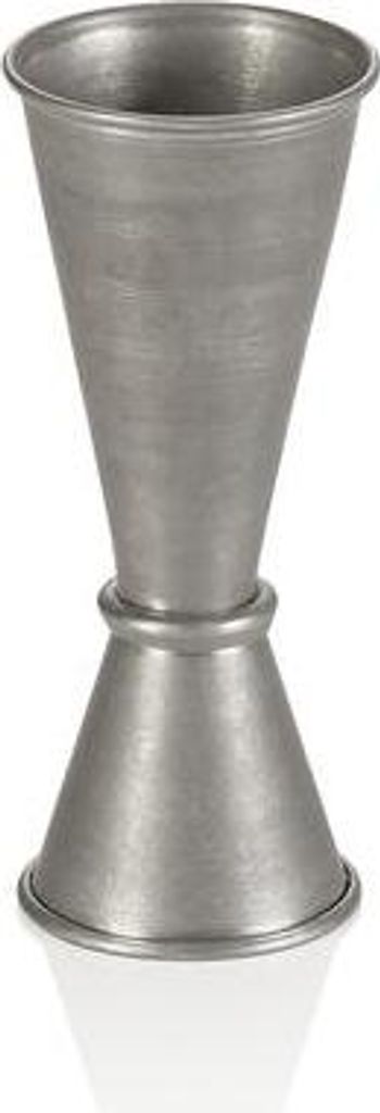 Jigger, Ø 4,5 cm, Höhe 11,5 cm, 2,5/5 cl, vintage, Chromnickelstahl, PVD-Beschichtung