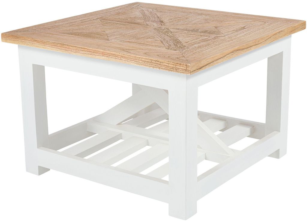 CLP Couchtisch Bastrop 60 x 60 cm quadratisch rustikal Produktbild 