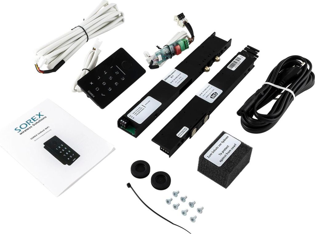 GU Haustürpaket inkl. Erfassungseinheit Sorex WiFi Unilock, anthrazit