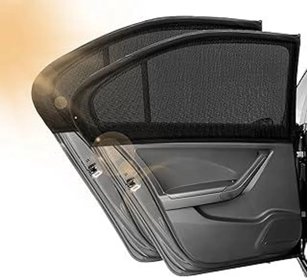 Viaggia al Fresco: 2 Parasole Auto Elasticizzati per Finestrini Posteriori