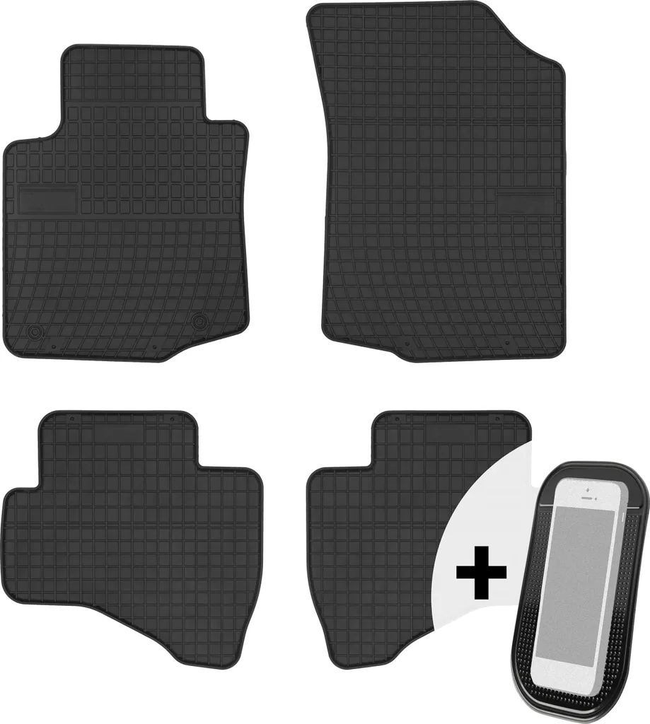 Tappetini Gomma Citroen C1 Toyota Aygo Peugeot 107 (2005-2014) Su Misura