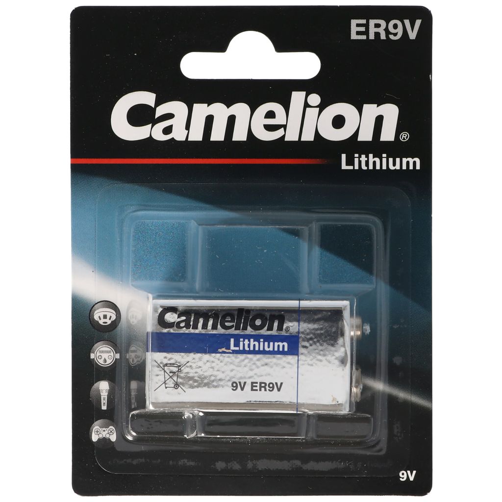 Marken Lithium Batterie 9 Volt, CR9V E-Block, U9VL, U9VL-J, Produktbild 