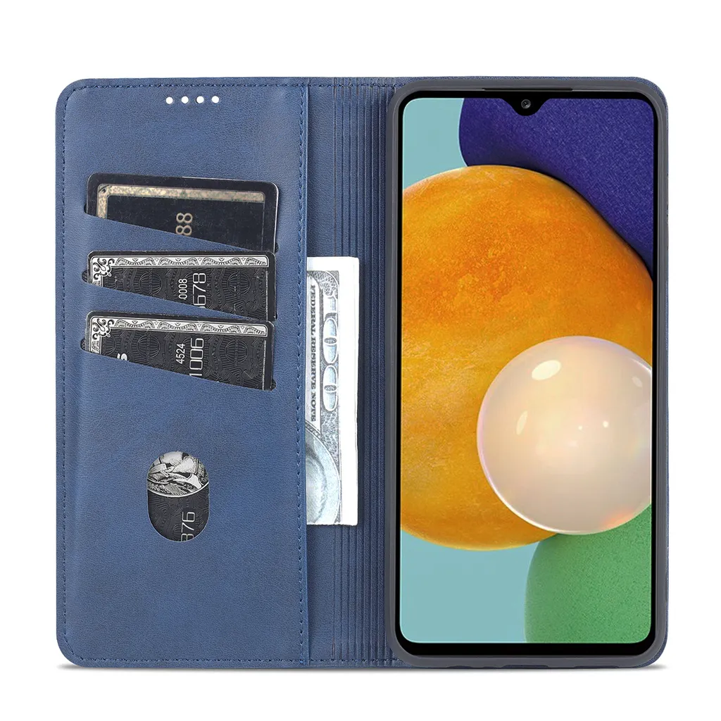 Cover Galaxy A13 5G Con Portafoglio: Custodia In Pelle PU Con Slot Per Carte E Supporto Integrato - 2