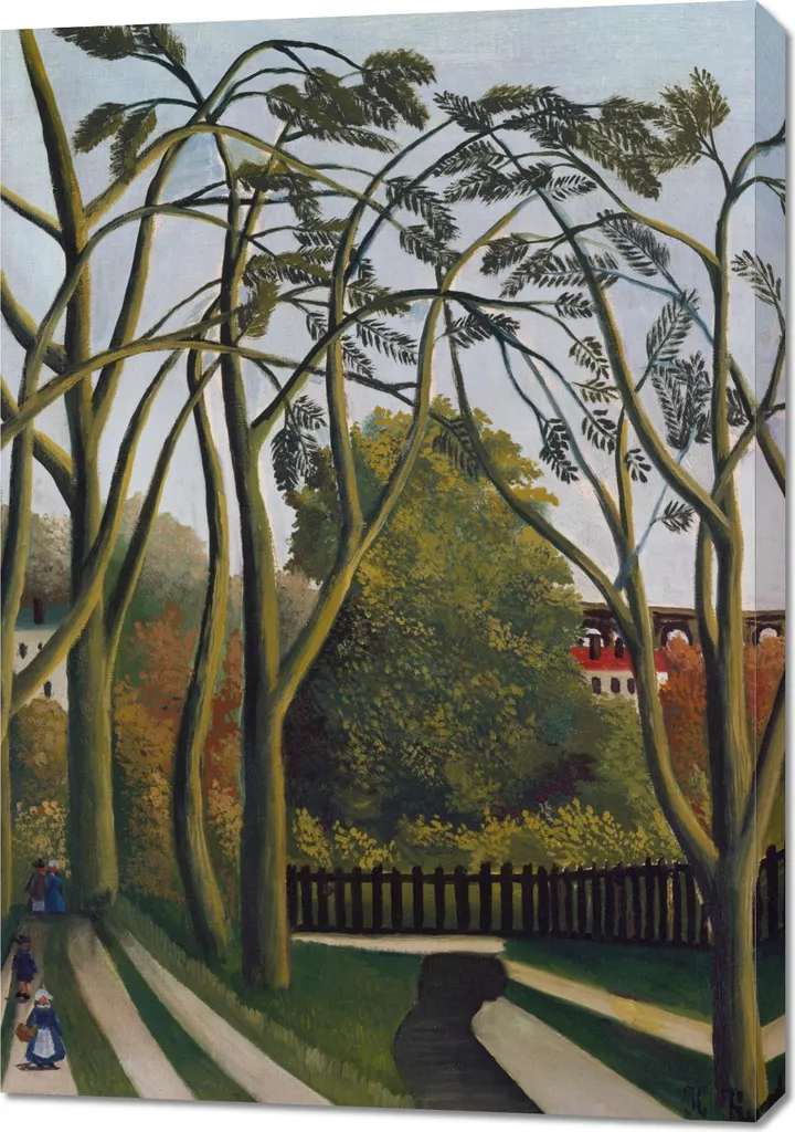 Grand Tableau Rousseau Vintage 70x100cm Impression Haute Définition