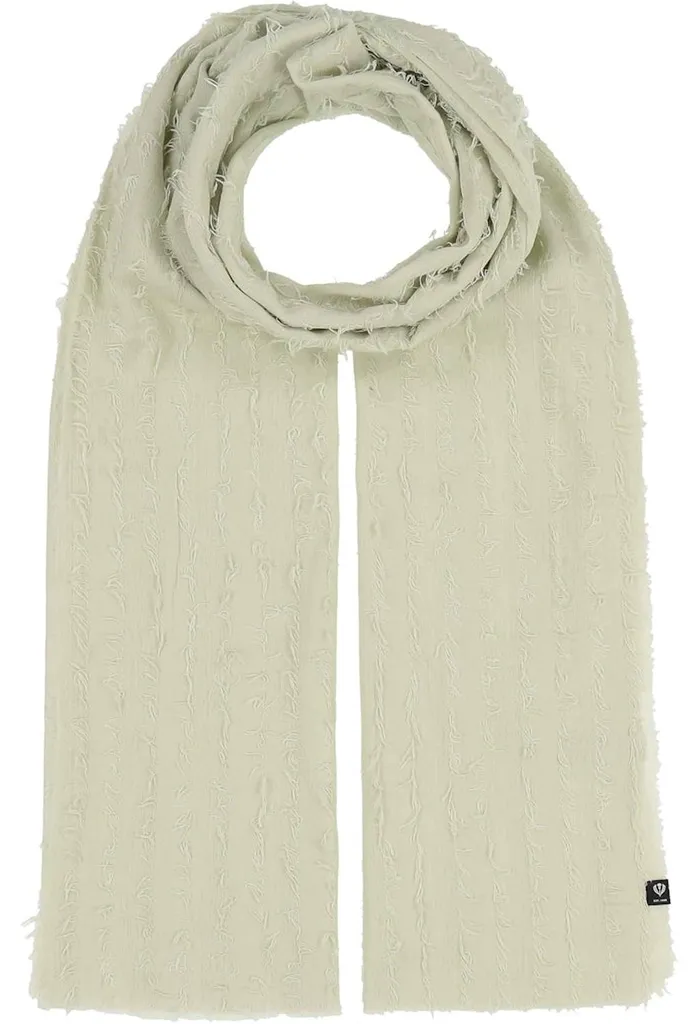Étole Chic pour Cérémonie et Mariage en Viscose à Rayures Fil Coupé