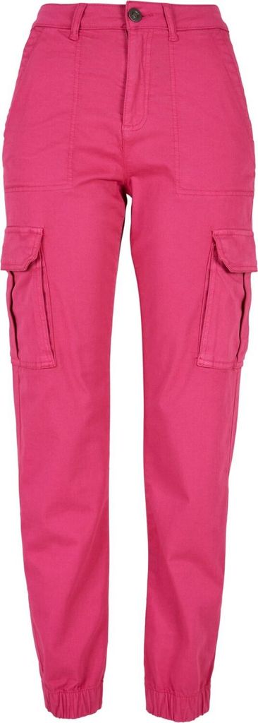 Urban Classics Ladies - Baumwolle Twill Utility Hose pink - W27