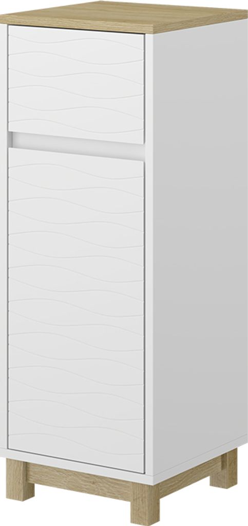 Midi skříňka Vicco Livia Bílá 30 x 80 cm se zásuvkou, Model Obrázek produktu 