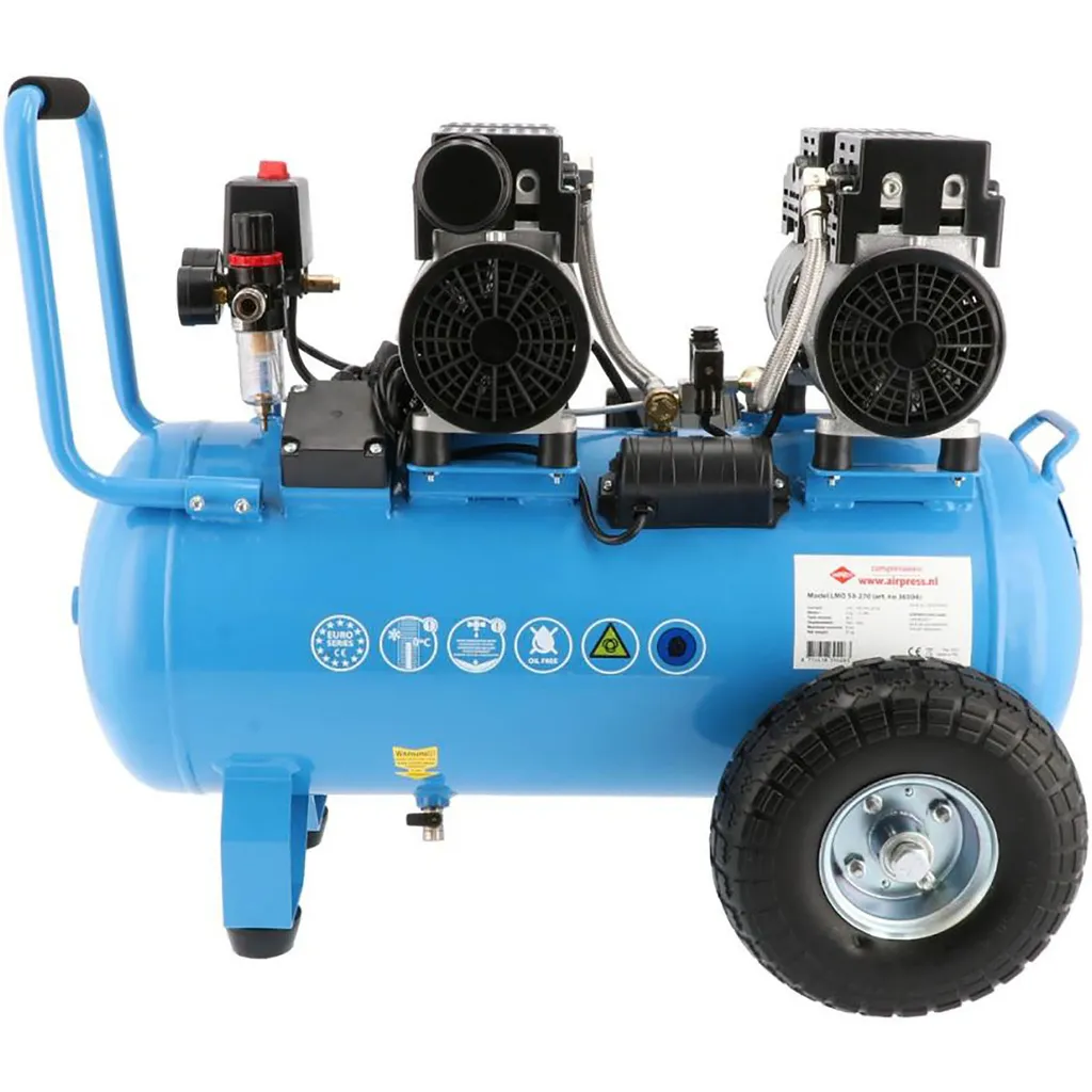 Compresseur Airpress LMO 50-270 50L compact pour petits espaces - 4