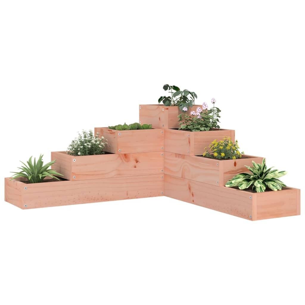"2026 MODERNE"Pflanzentreppe 4 Stufen 80,5x79x36cm Massivholz Douglasie NEU413389 - Beete