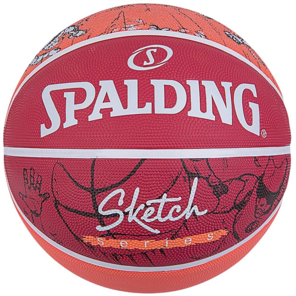 Spalding Skizze Sprung Basketball R.7 Rot Orange