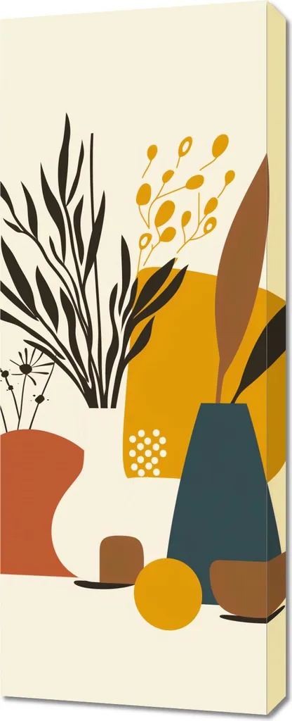 Déco murale 40 x 100 cm Récolte hivernale en haute définition durable