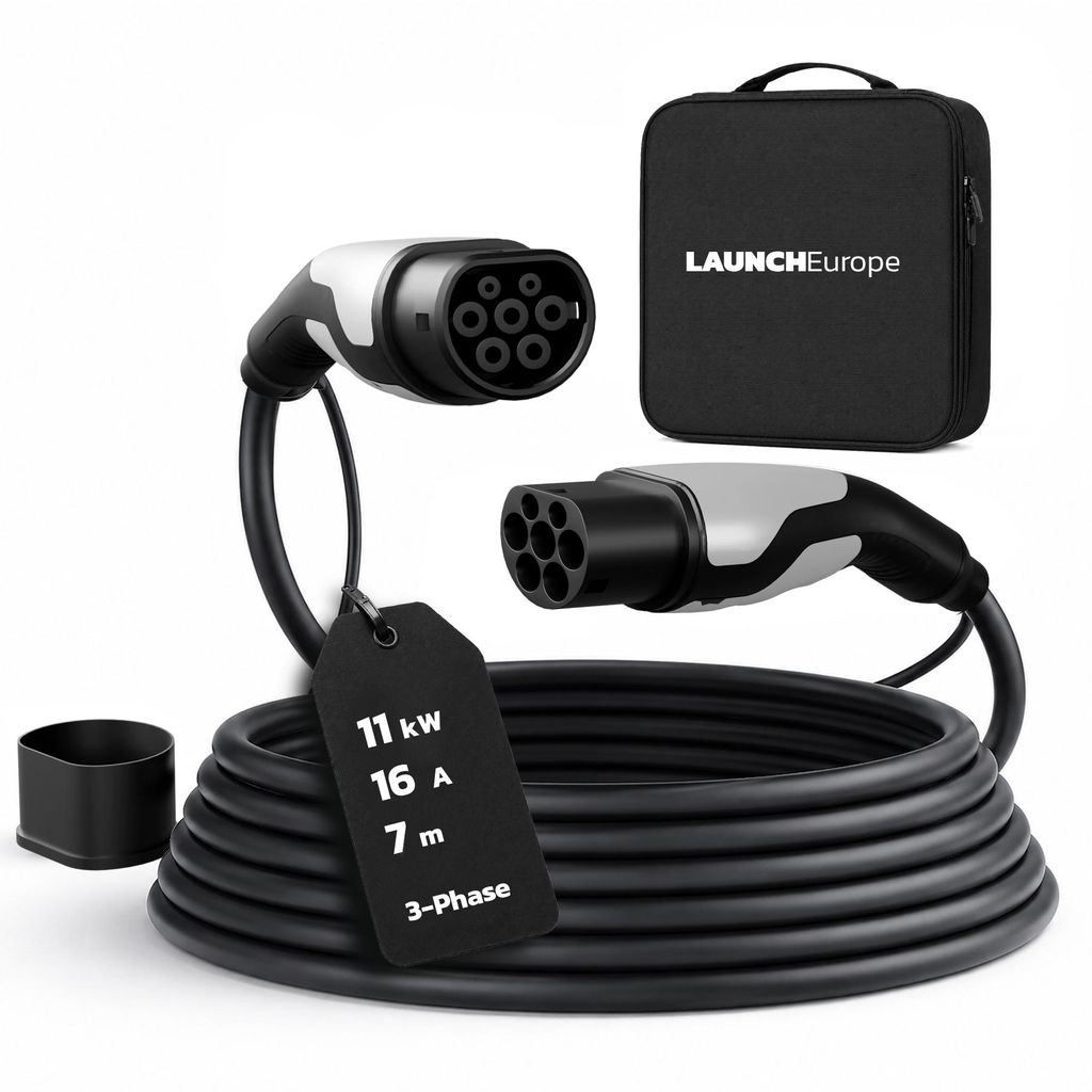 LAUNCH Typ 2 Ladekabel 11 kW 7M 16 A Ladekabel Elektroauto Produktbild 