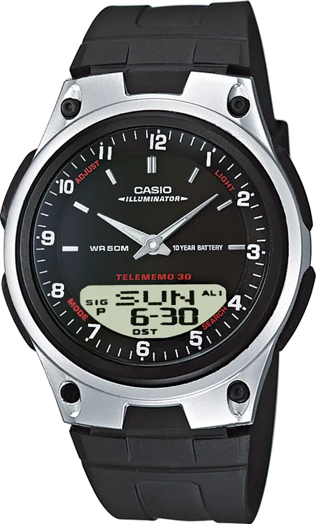 Casio AW-80-1AVES: Orologio Uomo Analogico-Digitale 10 Anni Batteria