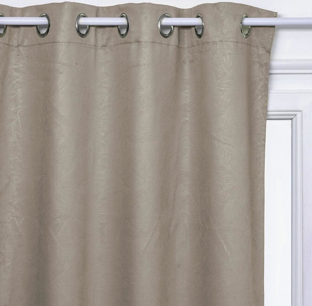 Verdunkelnder vorhang "blätter" beige 140x260cm - Atmosphera créateur d'intérieur