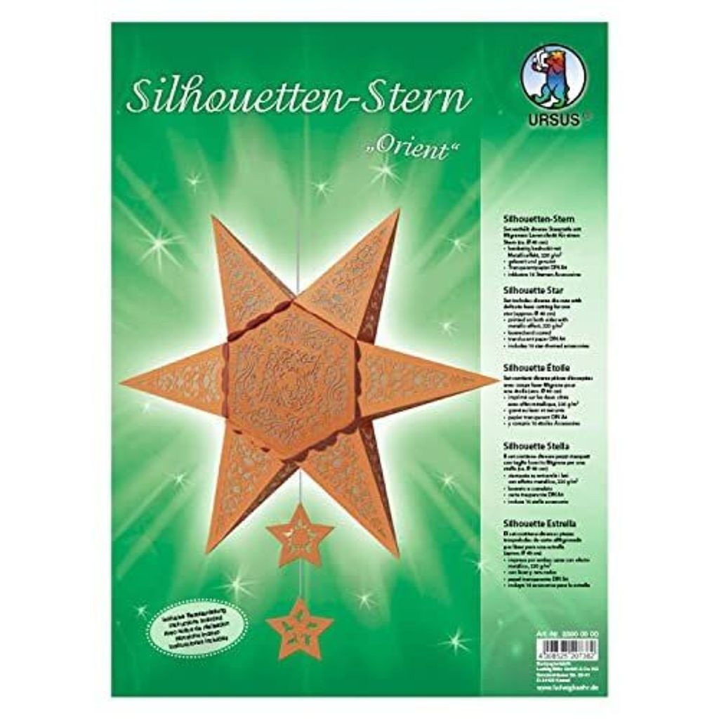 Silhouetten-Stern "Orient" 220G. Kupfer
