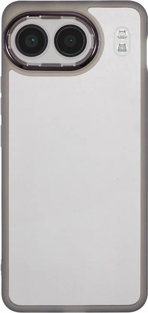 Hülle für OnePlus Nord 4 - Phonesta Translucia Semi-Transparent Back Cover mit Kameraschutz - Transparent/Schwarz