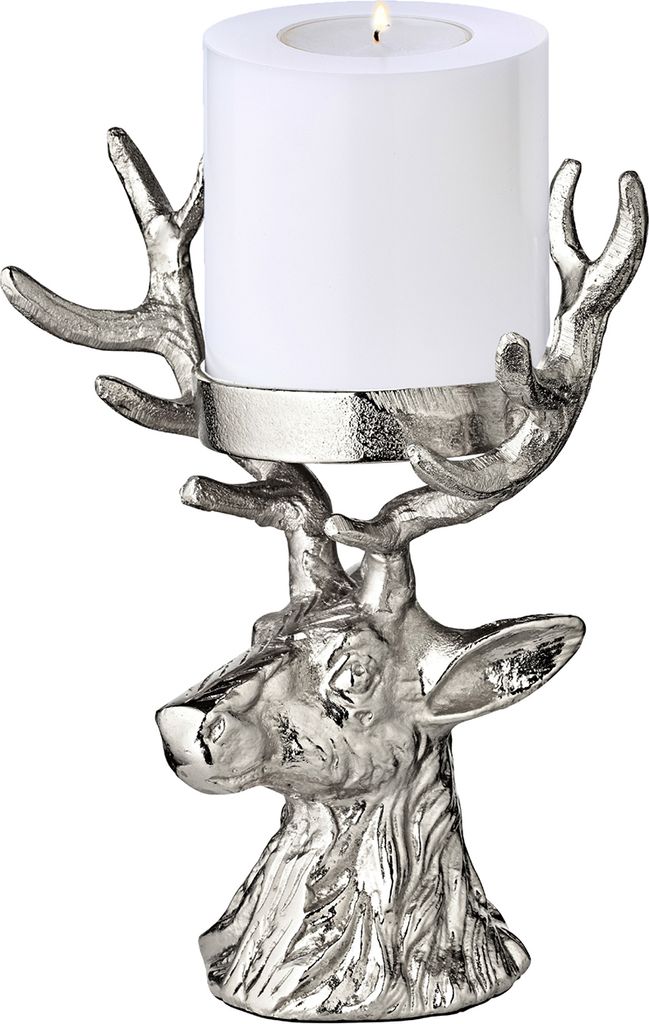 EDZARD Kerzenständer Hirsch Adi H 20 cm