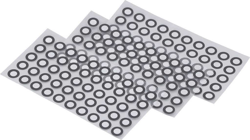 150Pcs 3D-Scanning-Referenzpunkt-Marker Diffuse Reflexion Genaue Tracking-Scanner-Zubehör ID 6mm OD 10mm 3 Blatt