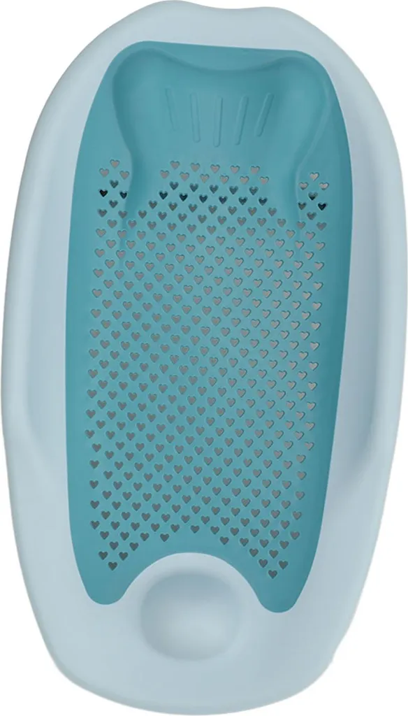 Supporto Ergonomico per Vaschetta Bagnetto Neonati Blu Pieghevole - 2