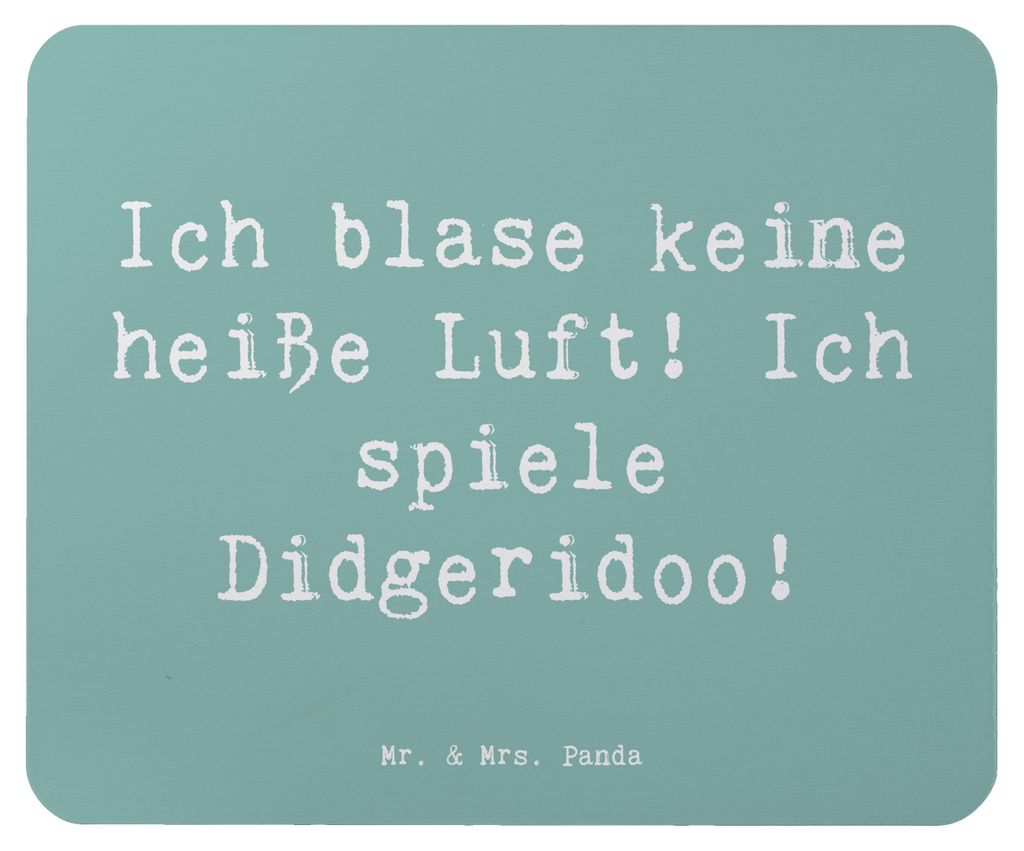 Mr. & Mrs. Panda Mousepad Spruch Didgeridoo Spieler - Meeresbrise - Geschenk, Mouse Pad, Blasinstrument, pc, mousematte, Technik, Mauspad, mausunte...
