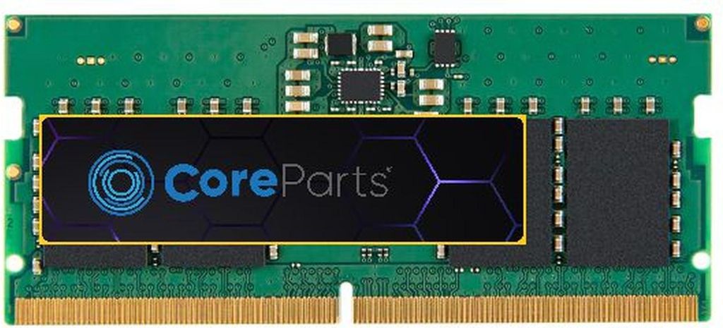 CoreParts MMHP236-16GB, 16 GB, 1 x 16 GB, DDR5, 4800 MHz, 262-pin SO-DIMM