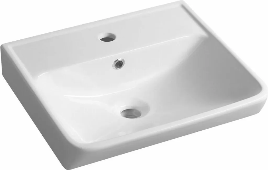 Lavabo in ceramica NEON 50x41,5 cm, bianco