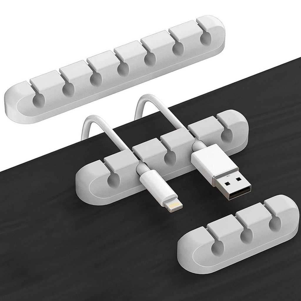 Kabelclips, Kabelmanagement-Organizer, selbstklebender Kabelhalter zur Organisation von USB-Kabeln/Stromkabeln/Drähten/Kabeln für Zuhause und Bü...