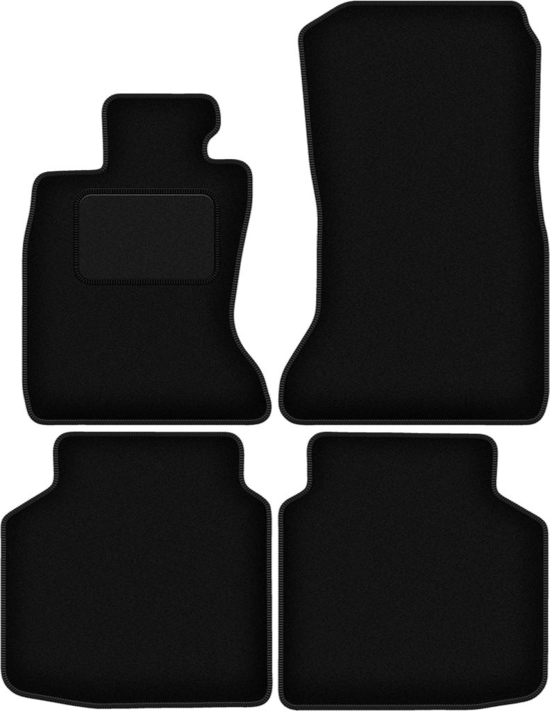 Schwarze Velours-Fußmatten für: BMW 7 F02 xDrive (2008-2015)