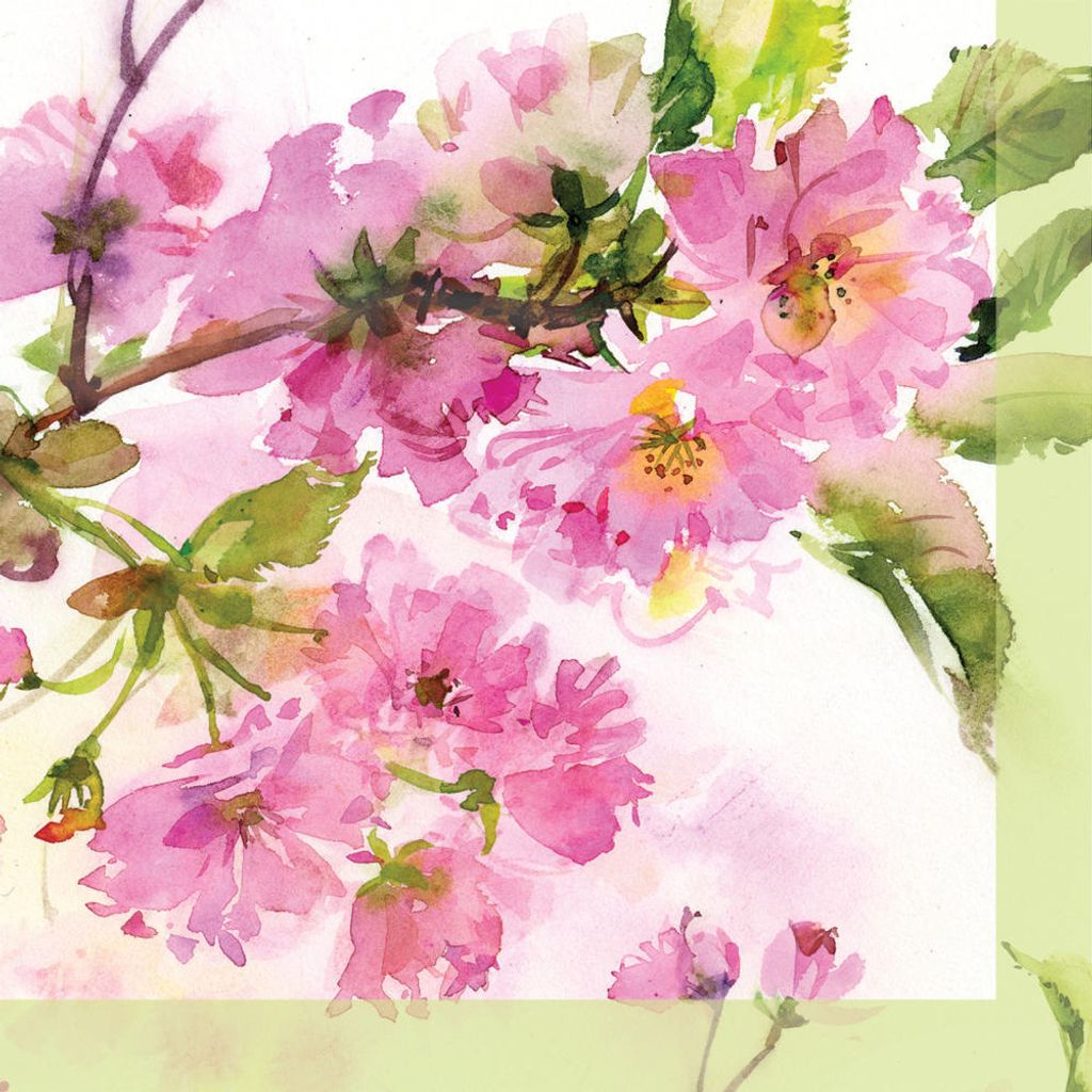 PPD Pink Cherry Blossom Servietten, 20 Stück, Immagine del prodotto 
