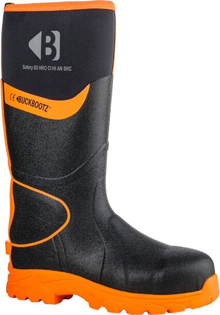 Buckler Boots Arbeitsstiefel Neopren Schwarz/Orange S5 Größe 43