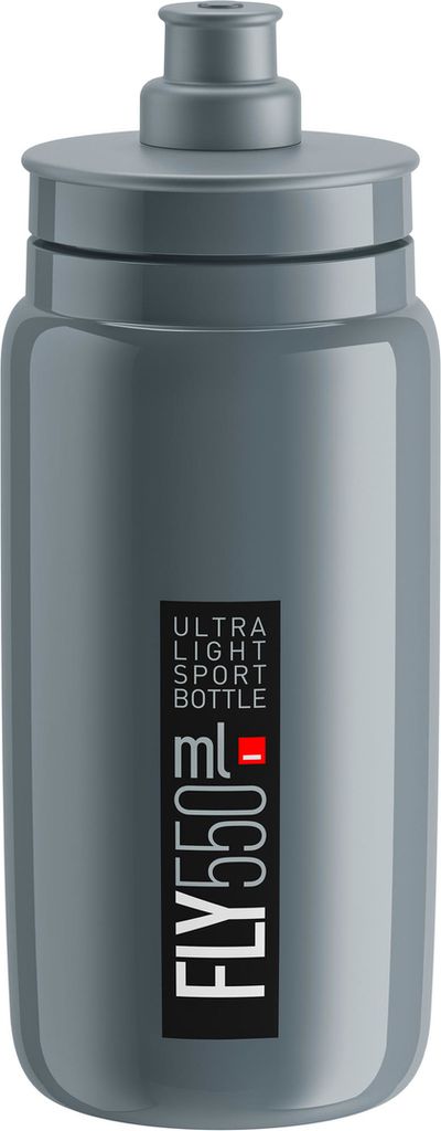 Elite Trinkflasche 'Fly', 550 ml, grau/schwarz