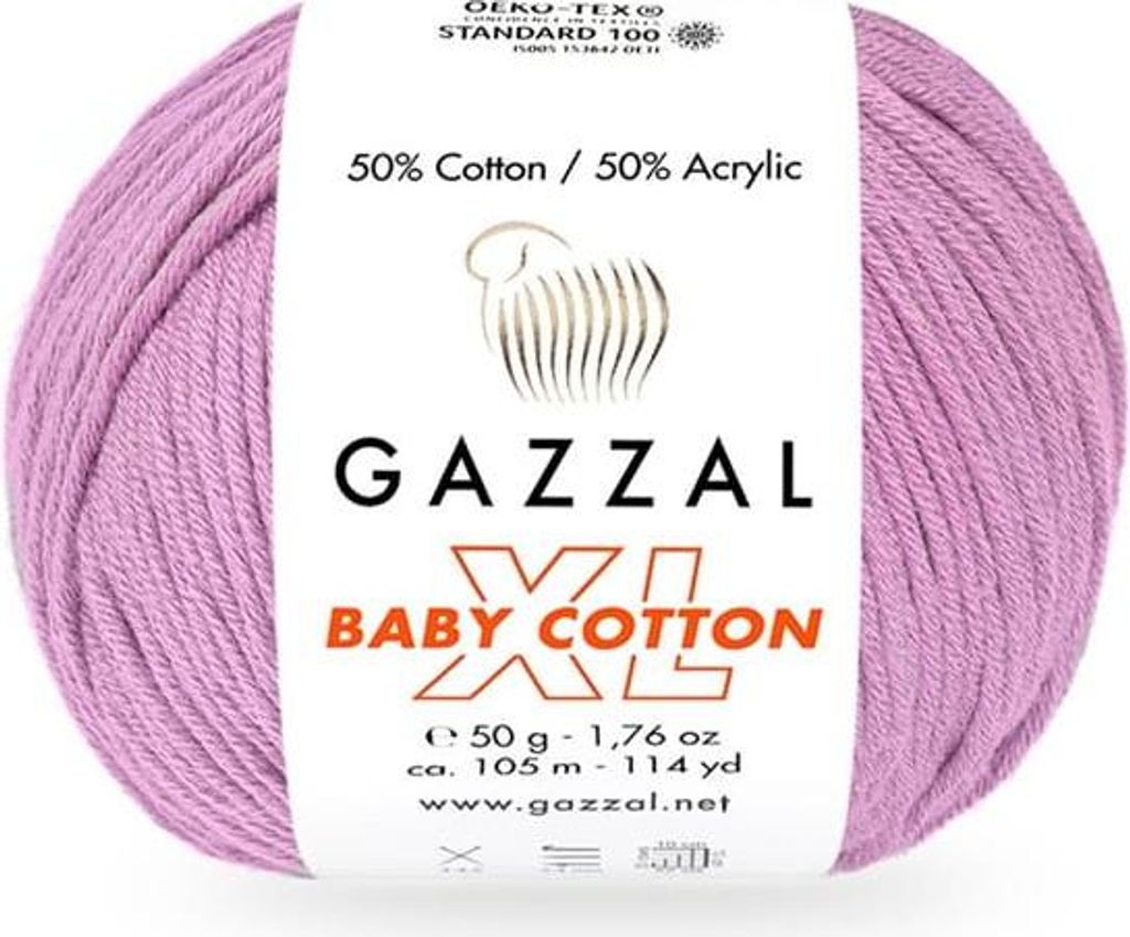Gazzal Baby Bavlna XL Vlna, 50% bavlna, měkká, vysoce Obrázek produktu 