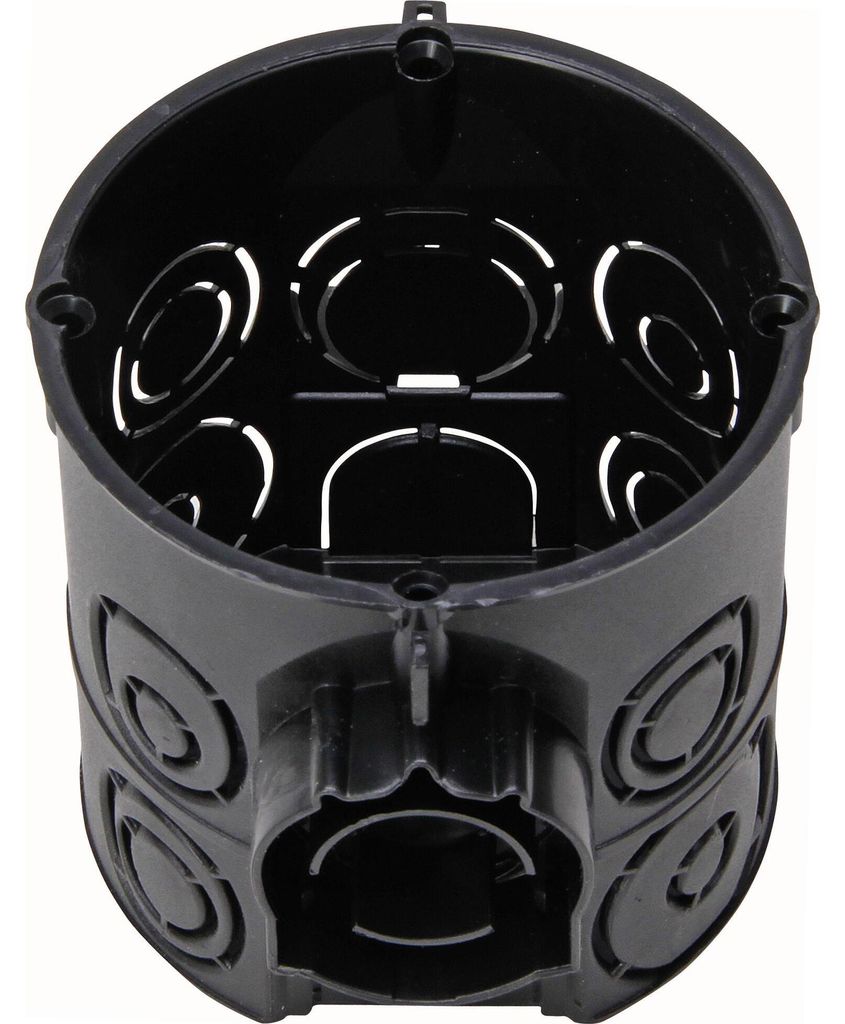 Kopp Schalter-Dose ISO 60mm, Durchmesser 61mm tief schwarz Produktbild 