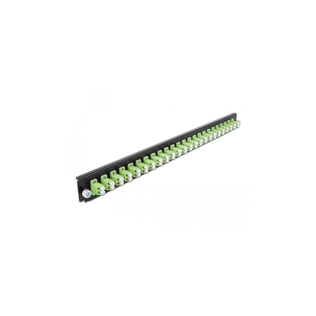 DeLOCK 19″ LWL Spleißbox Frontblende 24 Port LC Duplex Produktbild 