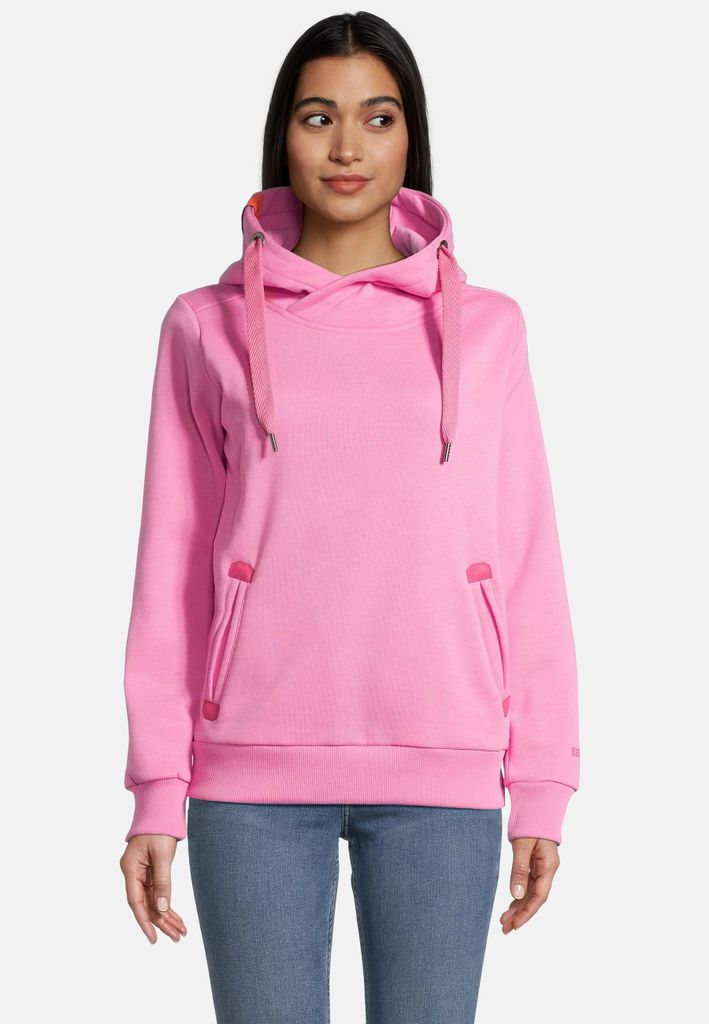 salzhaut Damen Hoodie SÜNN L Kuscheliger Kapuzenpullover für Frauen aus weichem Baumwoll-Mix – Maritimer Pullover mit dicken Kordeln – Design...