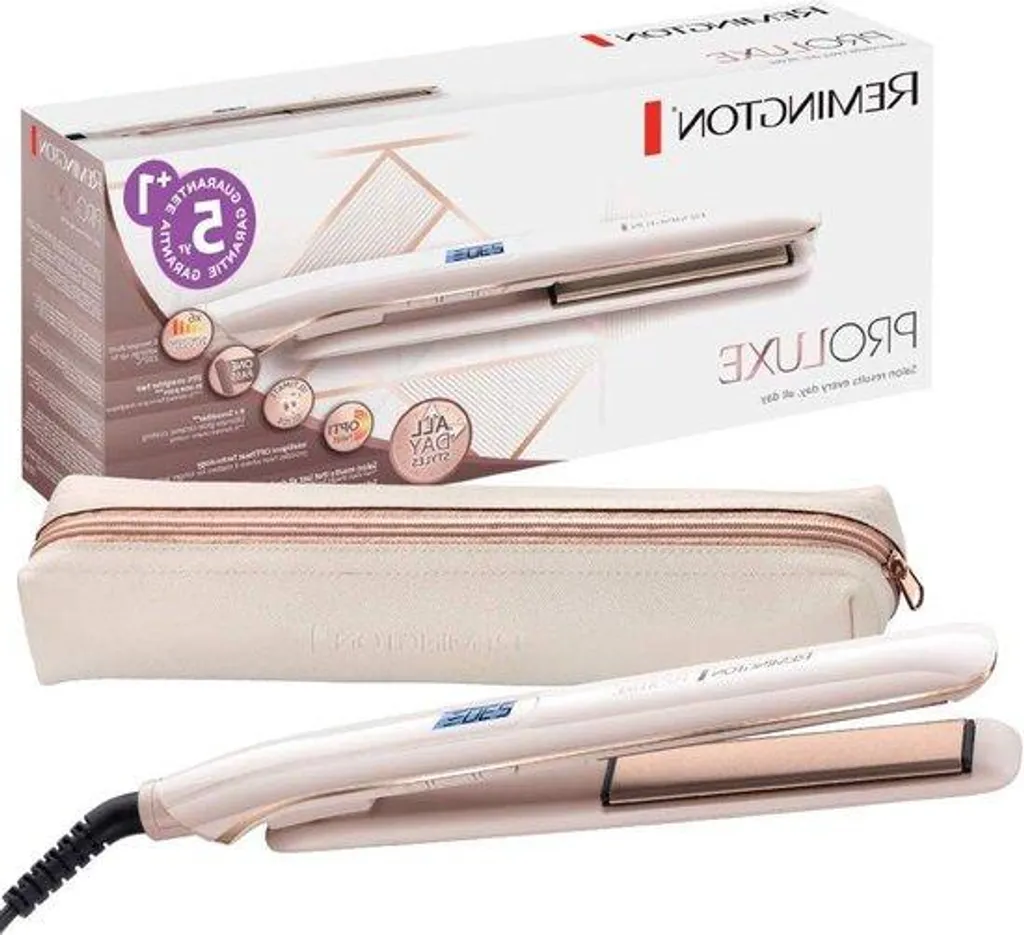 Lisseur céramique anti-frisottis PROluxe 9 positions LCD avec housse