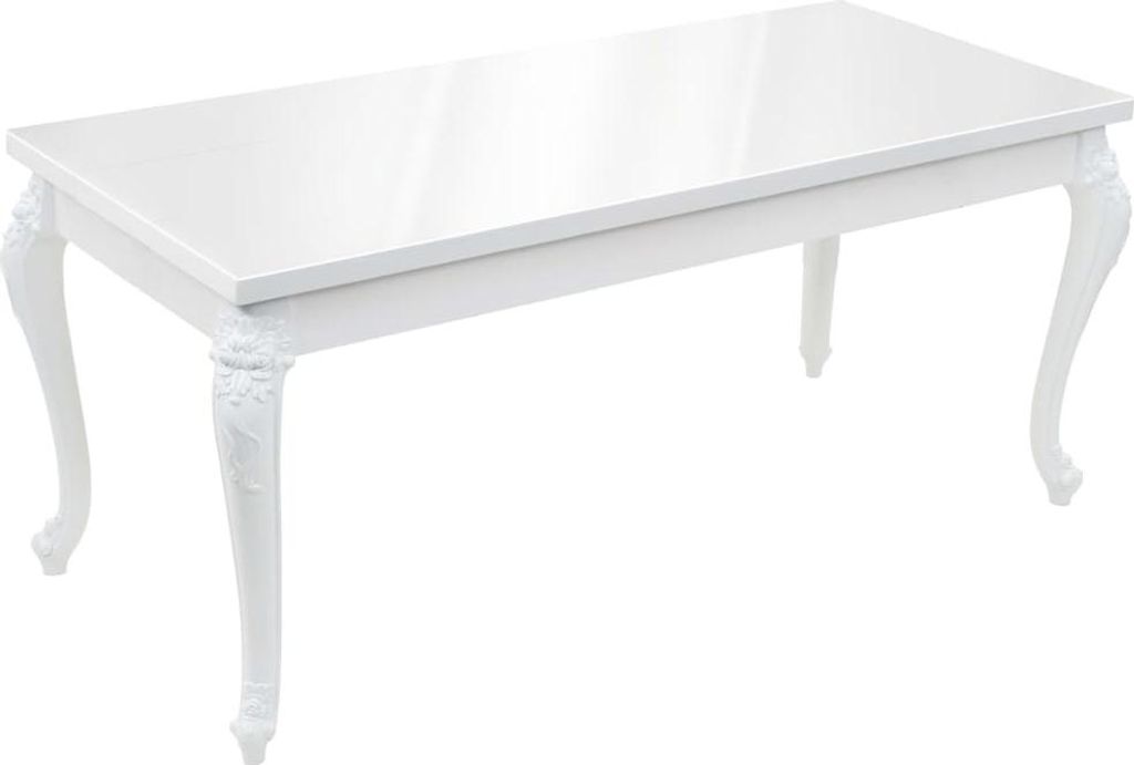 vidaXL Esstisch 179x89x81 cm Hochglanz-Weiß