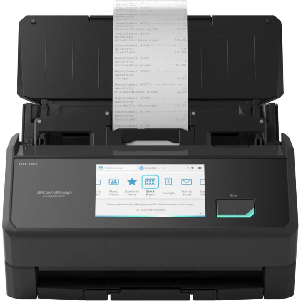 Ricoh ScanSnap iX2500 Scanner Recto-Verso Rapide 45 ppm Format A3
