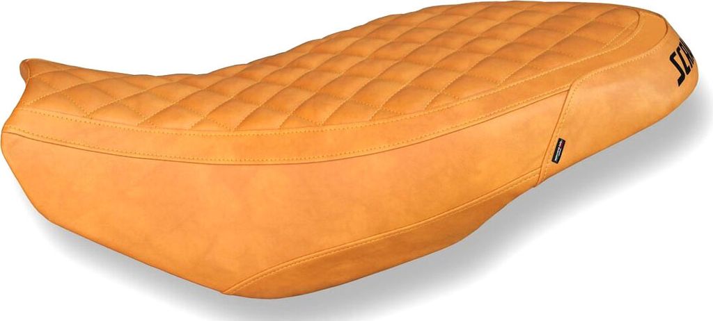 Sitzbezug mit logo Vintage spezifisch kamel für DUCATI scrambler 400/800/1100