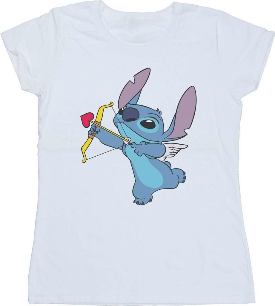 Disney - "Cupid Valentines" T-Shirt für Damen BI25462 (XXL) (Weiß)