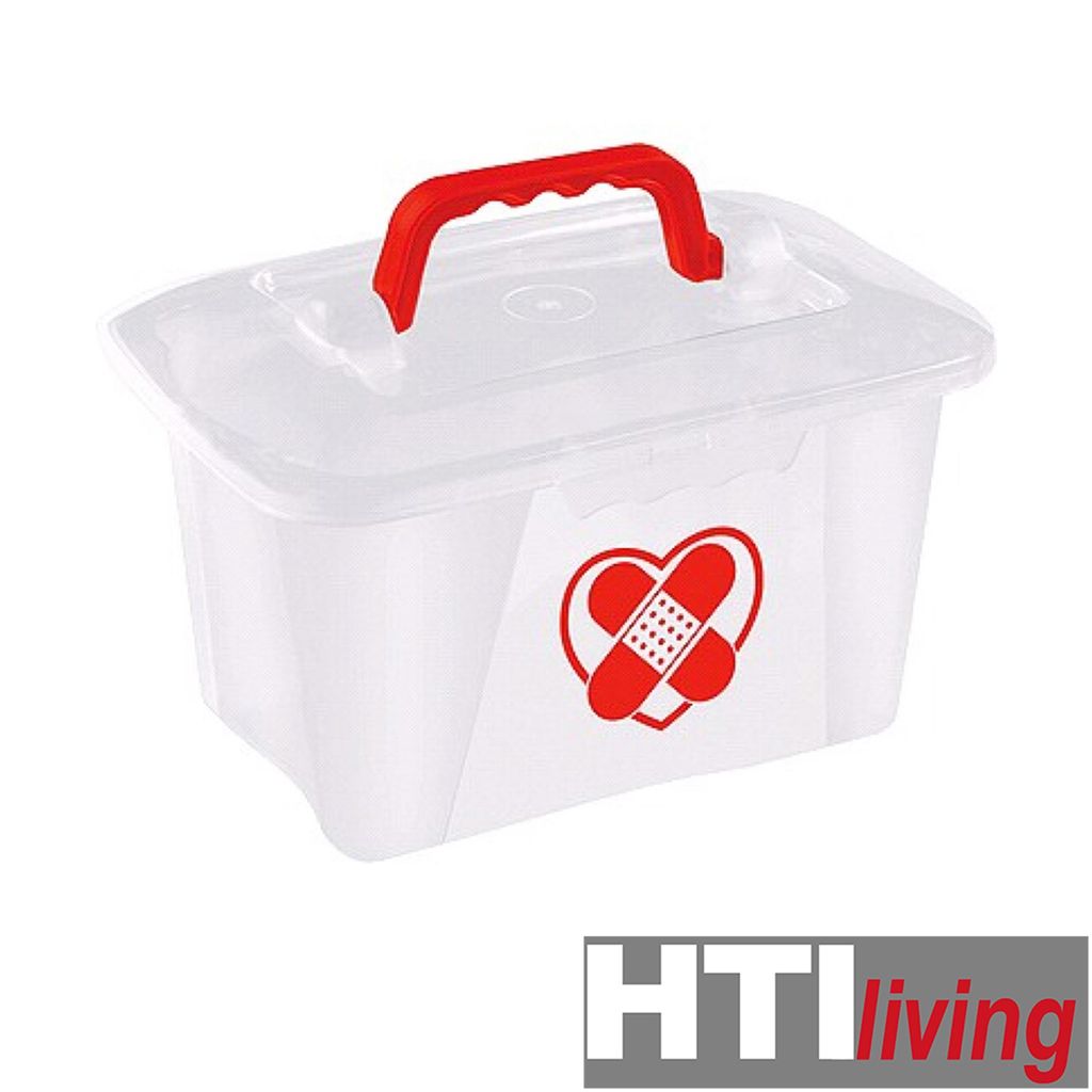 Transparente Erste-Hilfe-Box Mit Tablett - Große Aufbewahrungsbox Für Haus, Auto & Reisen