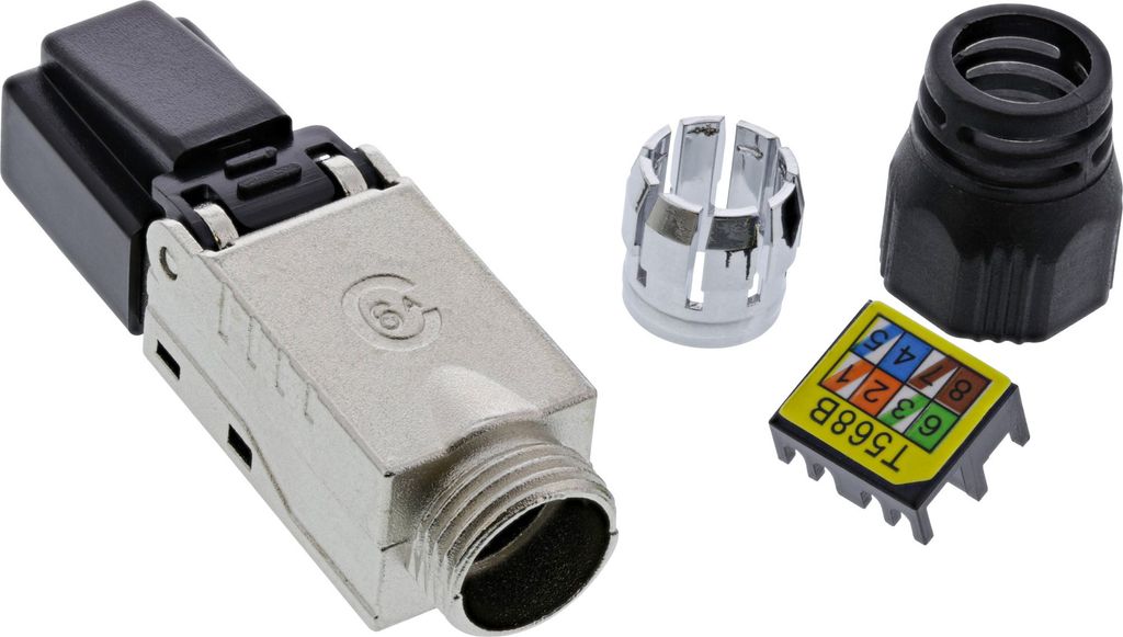 InLine RJ45 Stecker Cat.6A 500MHz, feldkonfektionierbar, geschirmt