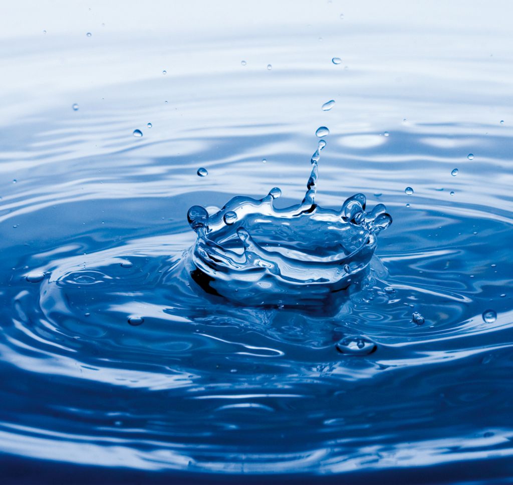 Wasser Kunstdruck Bild - Splash! Wasserspritzer (70 x 70 cm)