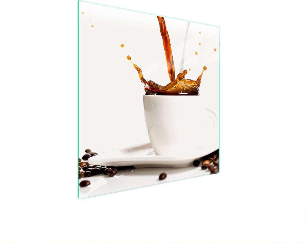 Glasschutzplatte Für Herd 50X52 Kaffee