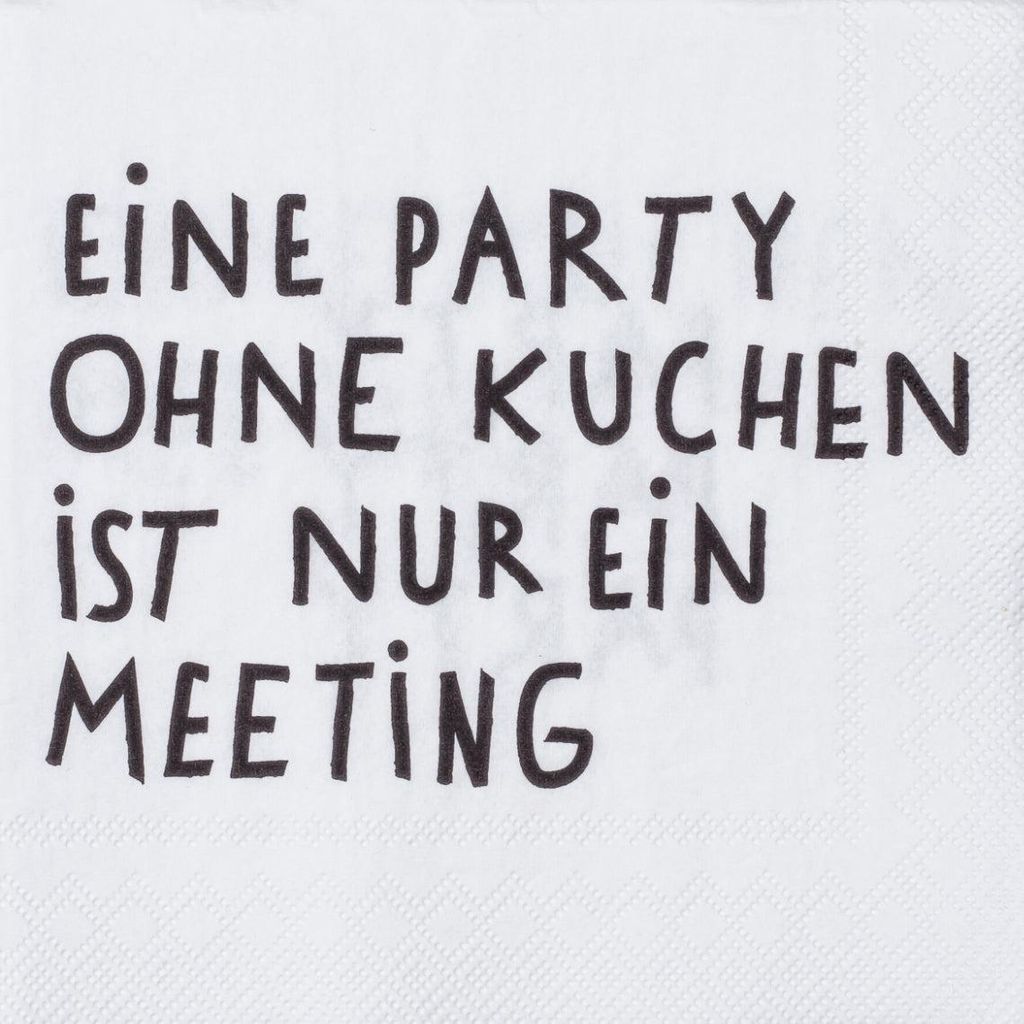 Räder Design Cocktailserviette Eine Party Ohne Kuche ... Produktbild 