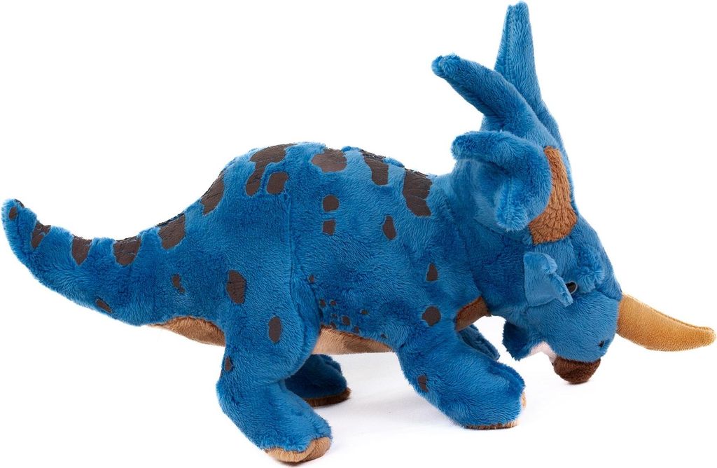 Plüschdino Styracosaurus 39 cm blau Kuscheltier Dinosaurier Produktbild 