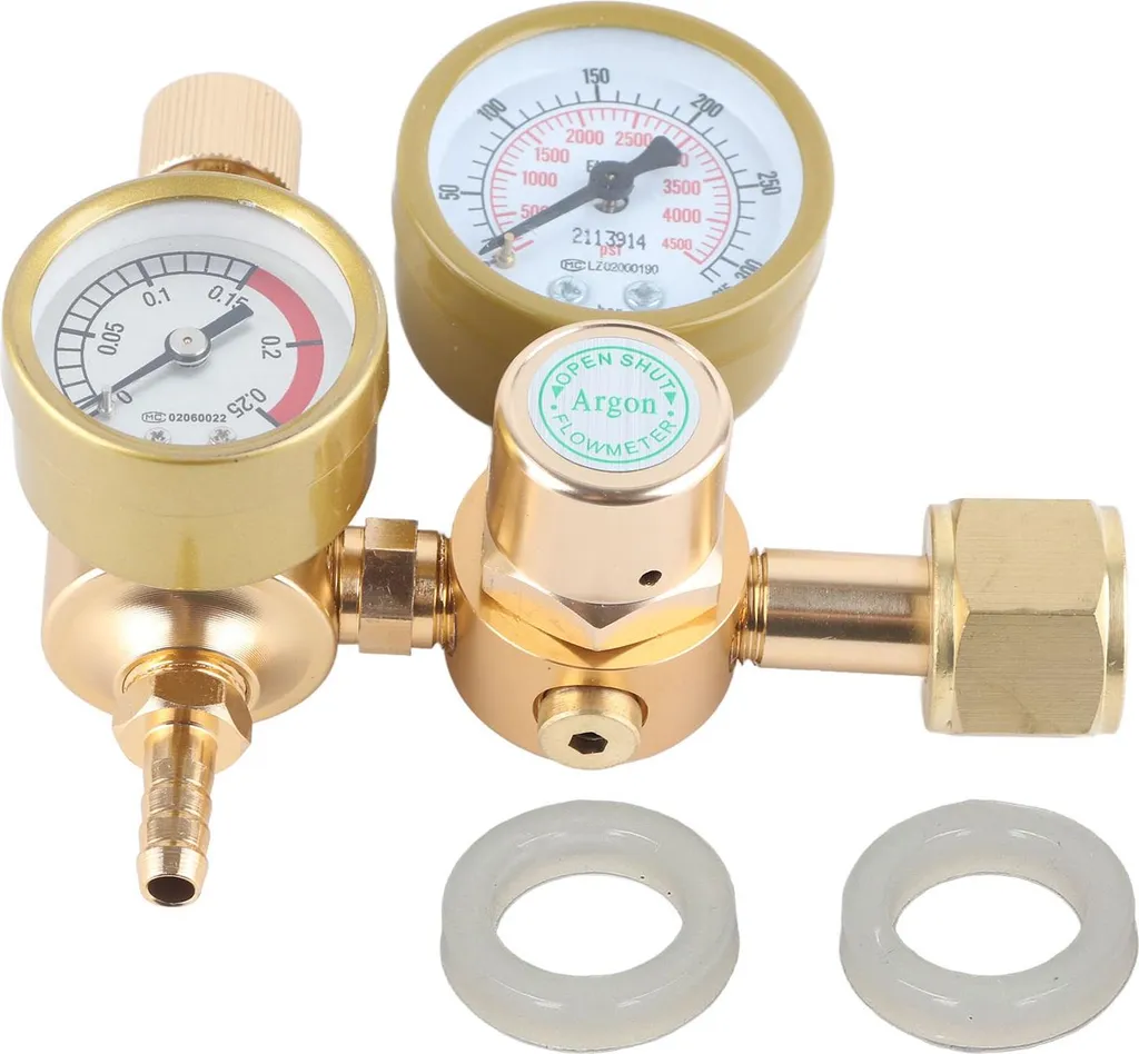 Régulateur Argon CGA580 Anti-Fuite en Laiton 4500 PSI pour Soudure Gaz