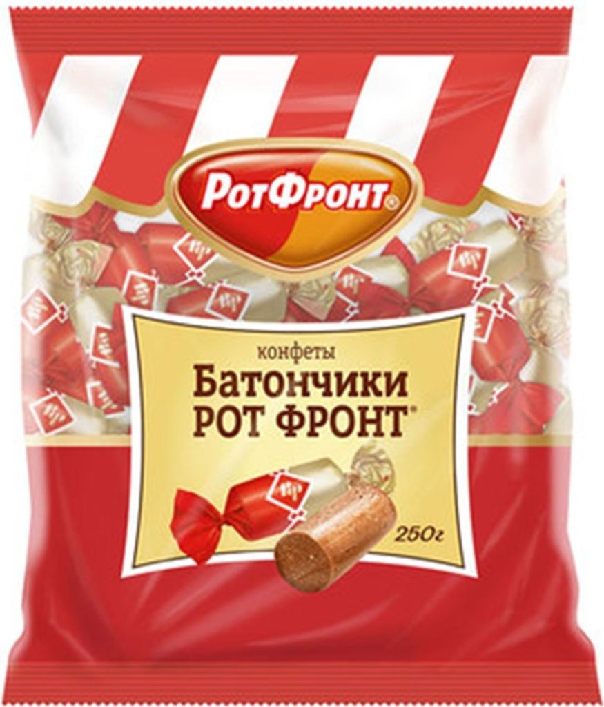 Pralinen Batonchiki Rot Front 250g russisches Konfekt Produktbild 