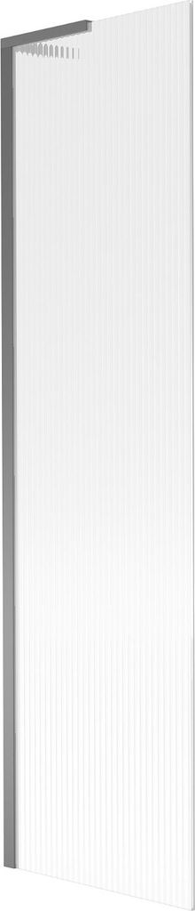 Mexen Next L Badewannenwand 1-flügelig 50 x 150 cm, Streifen, Gun Metal - 895-050-000-03-09-95