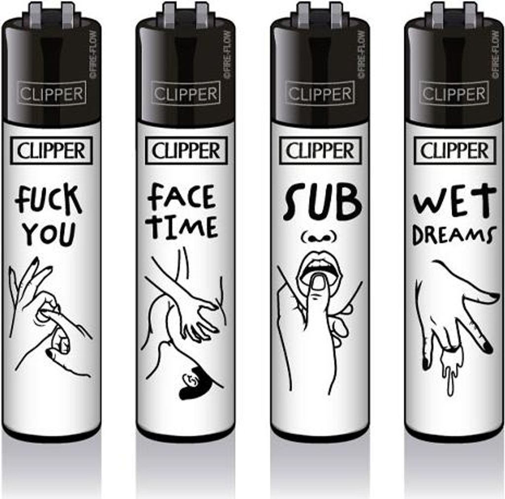 Clipper Reibradfeuerzeuge FFX Adult #2 4 Stück Produktbild 